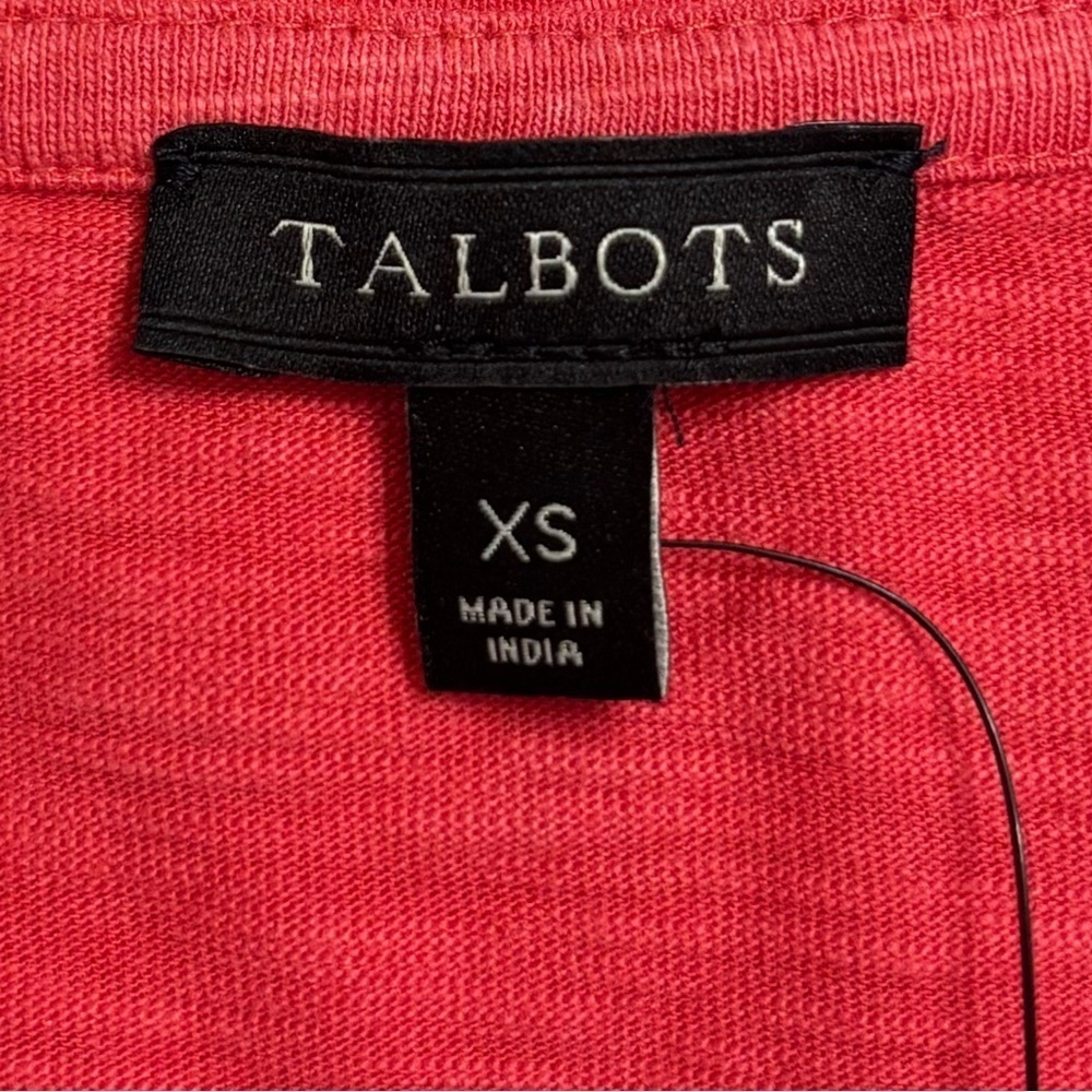 NWT Talbots Side Tie Shift Dress In Coral Women's Size XS - Picture 6 of 7